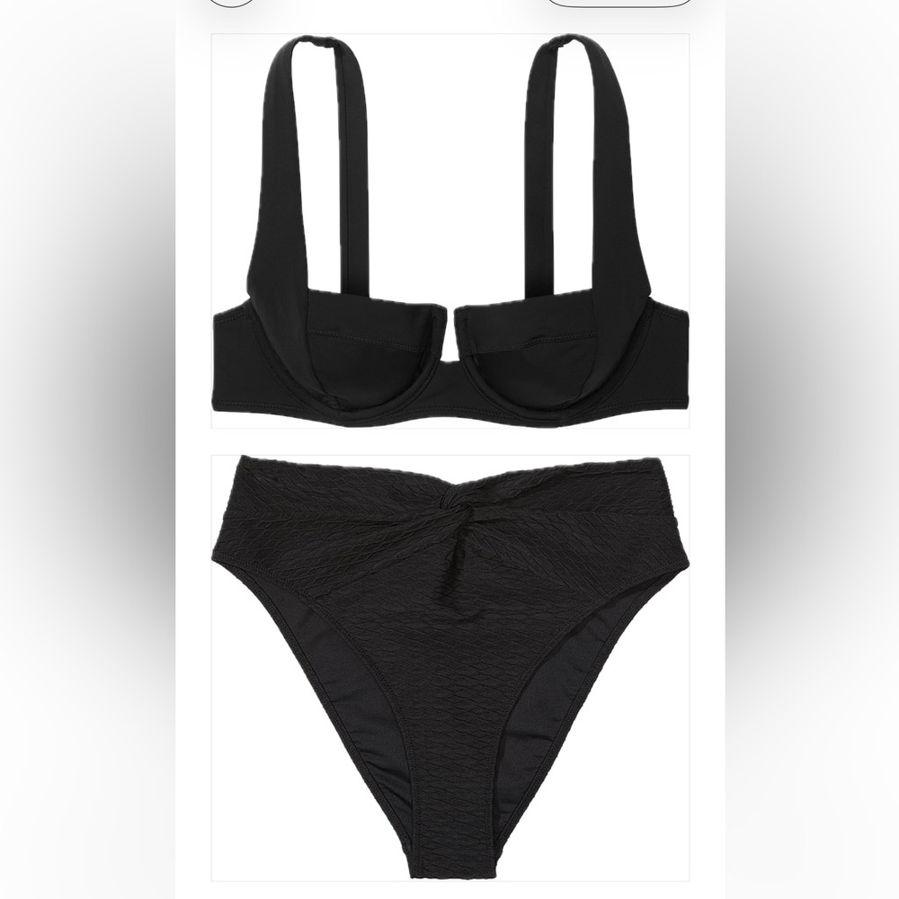 VICTORIA'S SWIM
Essential Full-Coverage Top & High-Waist Twist Cheeky Bottom